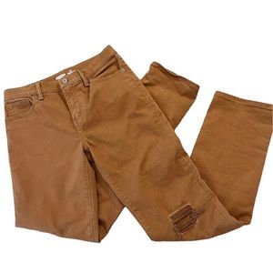 Old Navy Jeans Boys 16 Karate Slim Built In Flex Max Brown Denim Distressed